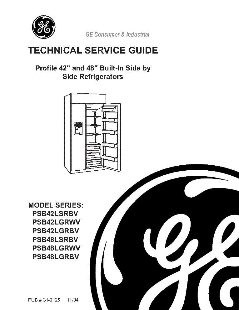 Ge Profile Side By Side Refrigerator Owners Manual
