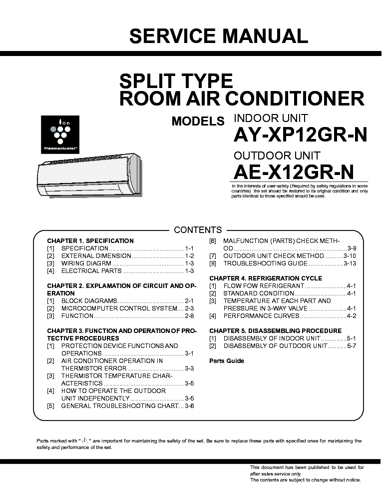 Sharp Air Conditioner Wiring Diagram