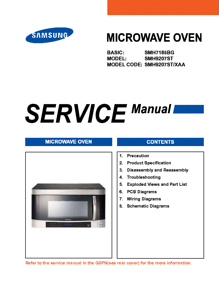 SAMSUNG SMH9207ST SM Service Manual download, schematics, eeprom