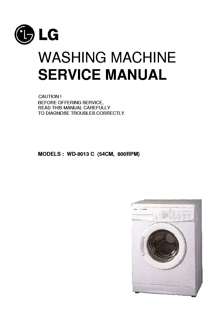 lg washer wm2050cw service manual