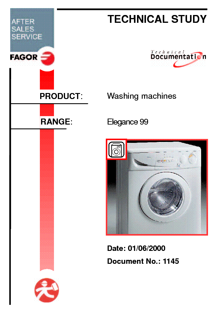 FAGOR ELEGANCE-99 WASHING-MACHINES TECHNICAL-STUDY Service Manual free ...