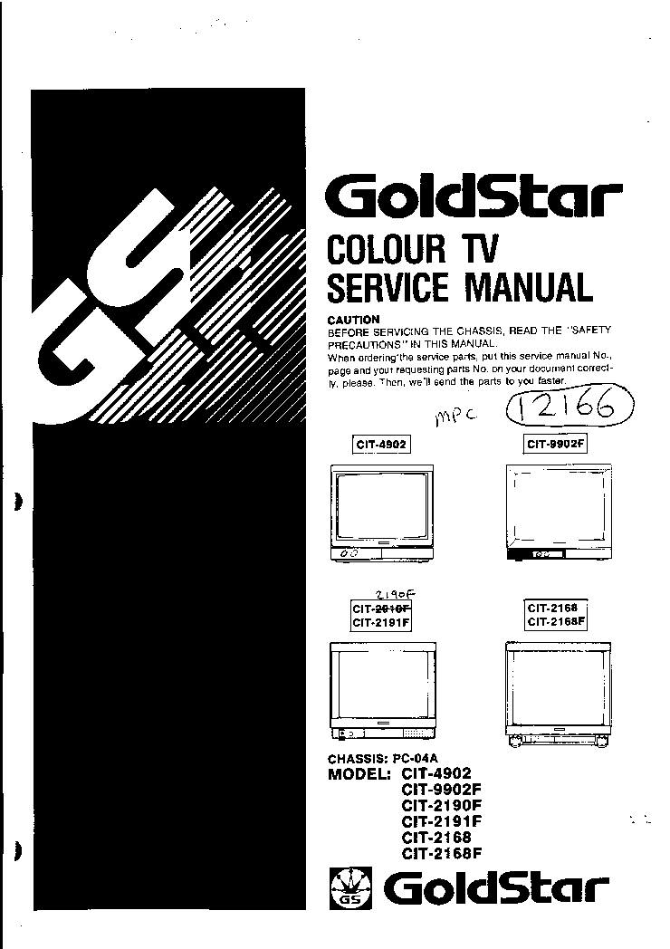 Goldstar Electronics Manual Download