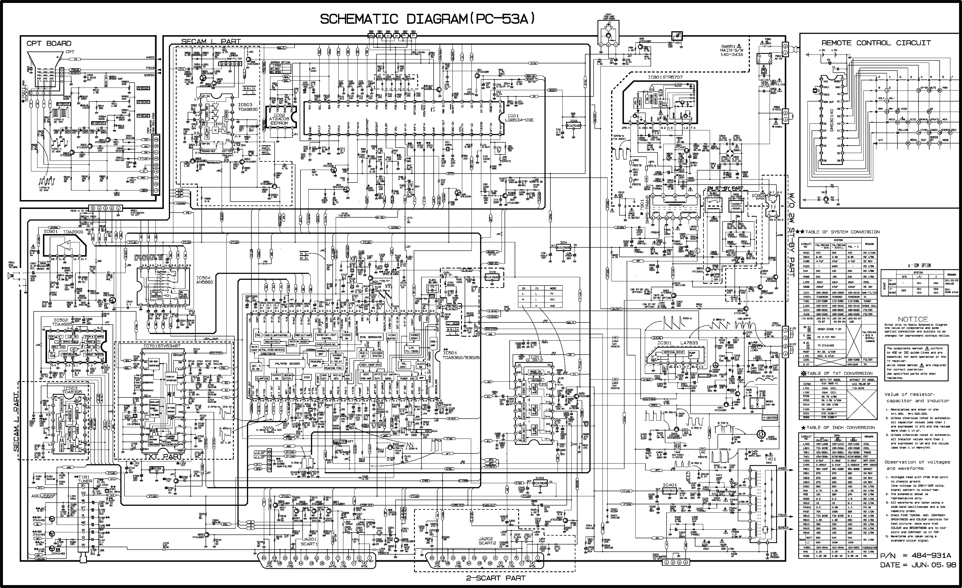 LG CHASSIS-PC-53A-CB-20A86 Service Manual free download, schematics ...