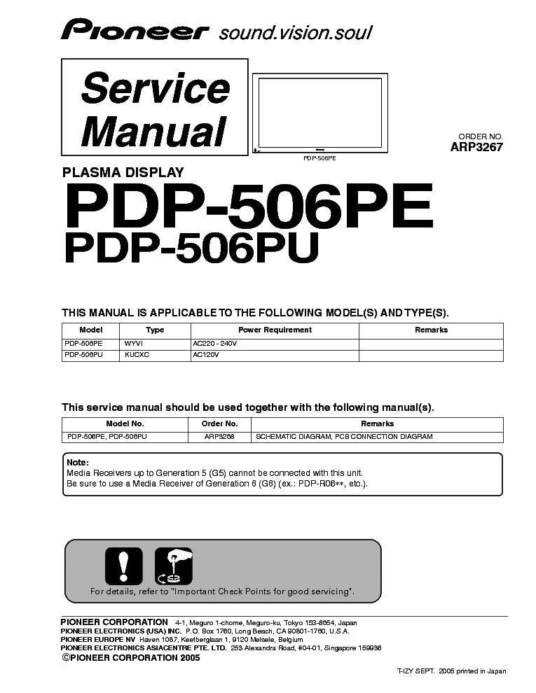 Pioneer Pdp 506pe  -  2