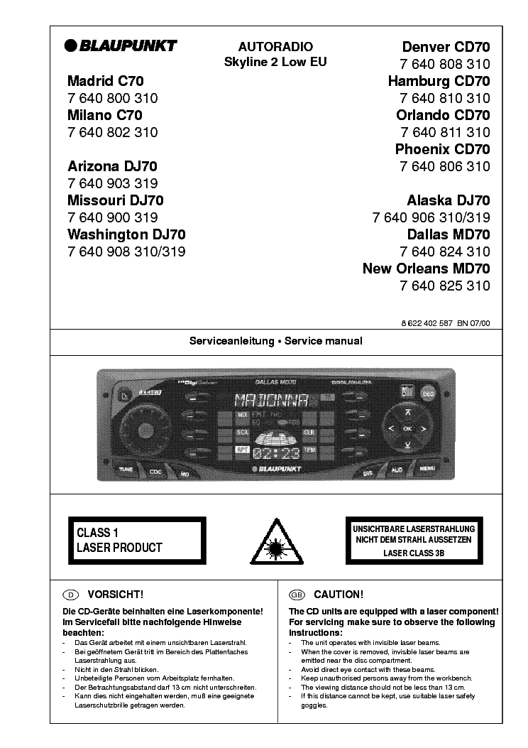 Blaupunkt Car 300 Manual Pdf