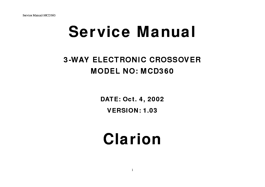 CLARION VRX613R SM Service Manual free download, schematics, eeprom