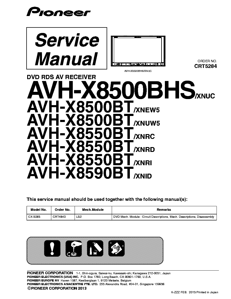  Pioneer Avh-x8500bt -  8