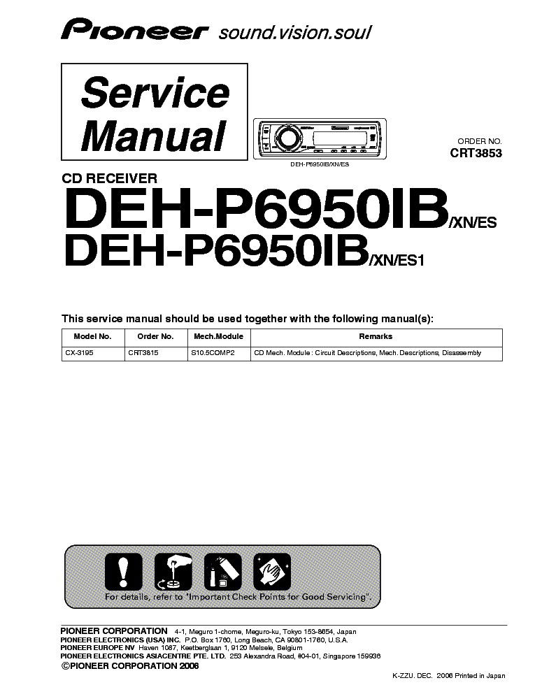  Pioneer Deh P6950ib -  2