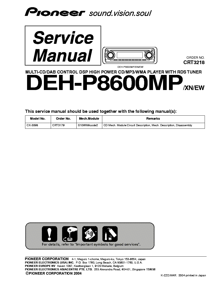 Pioneer Deh P8600mp  img-1