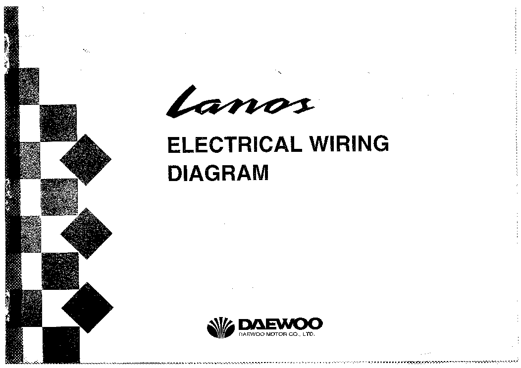 DAEWOO LANOS ELECTRICAL WIRING DIAGRAM Service Manual free download