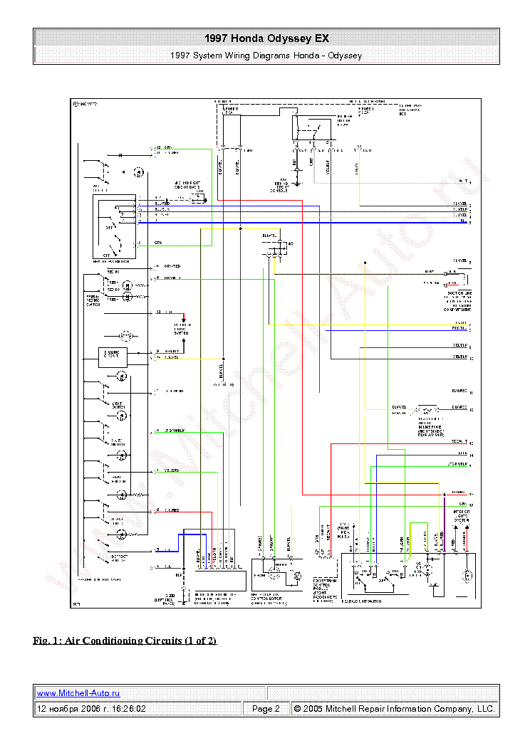 Honda odyssey wiring diagrams #7