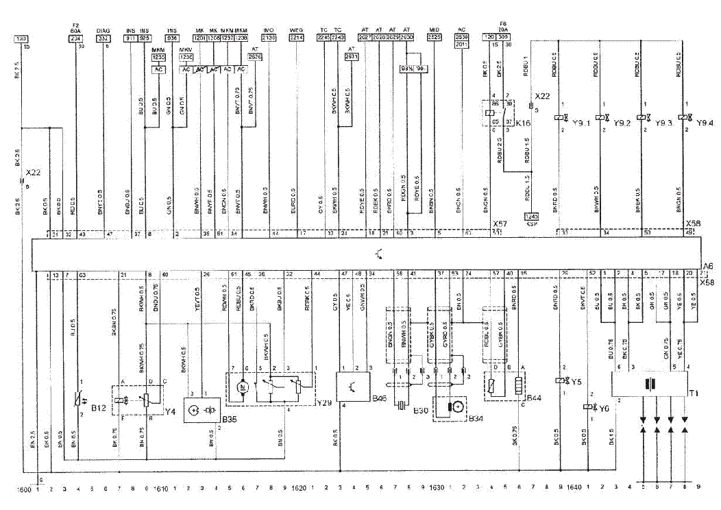 Opel Vectra B Wiring Diagram Service Manual Free Download