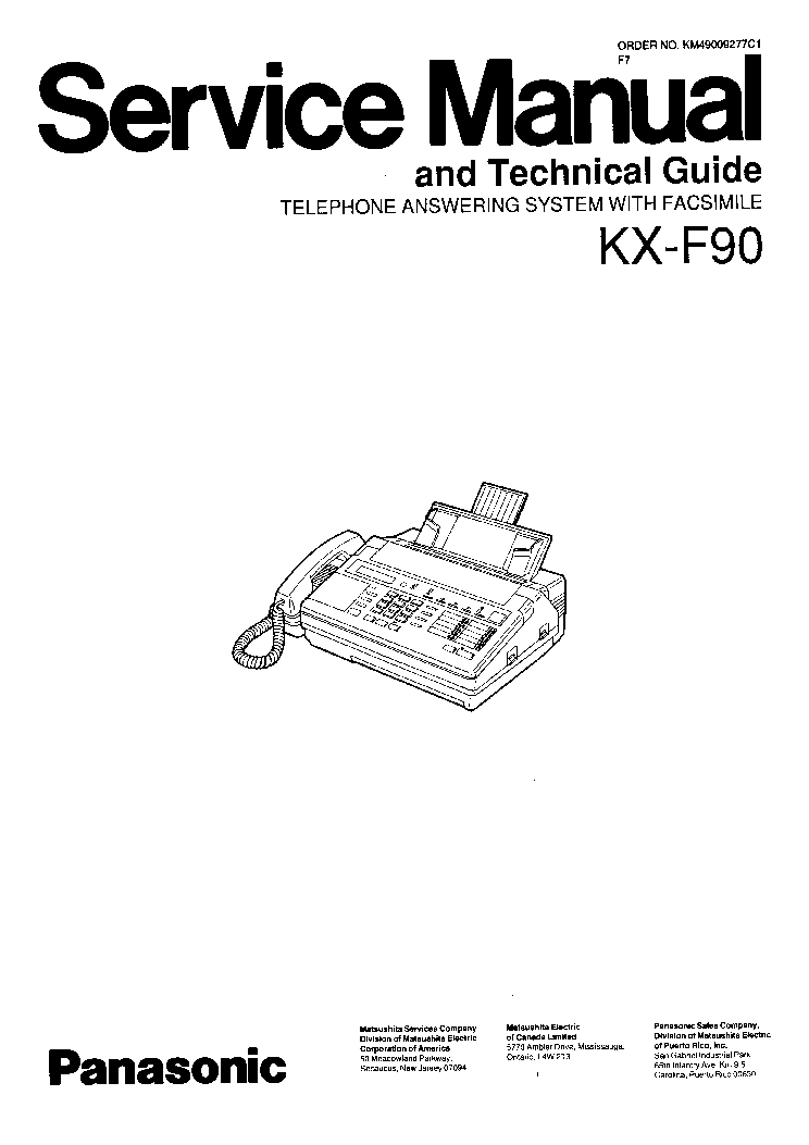 Инструкция к факсу kf f90