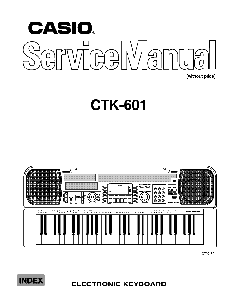 CASIO CTK-601 Service Manual download, schematics, eeprom, repair info