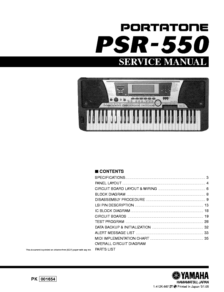 Yamaha Psr 550    -  2