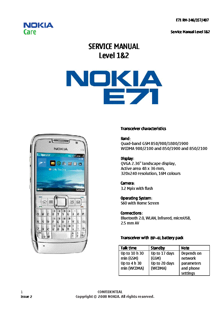 инструкция по применению для nokia е 60