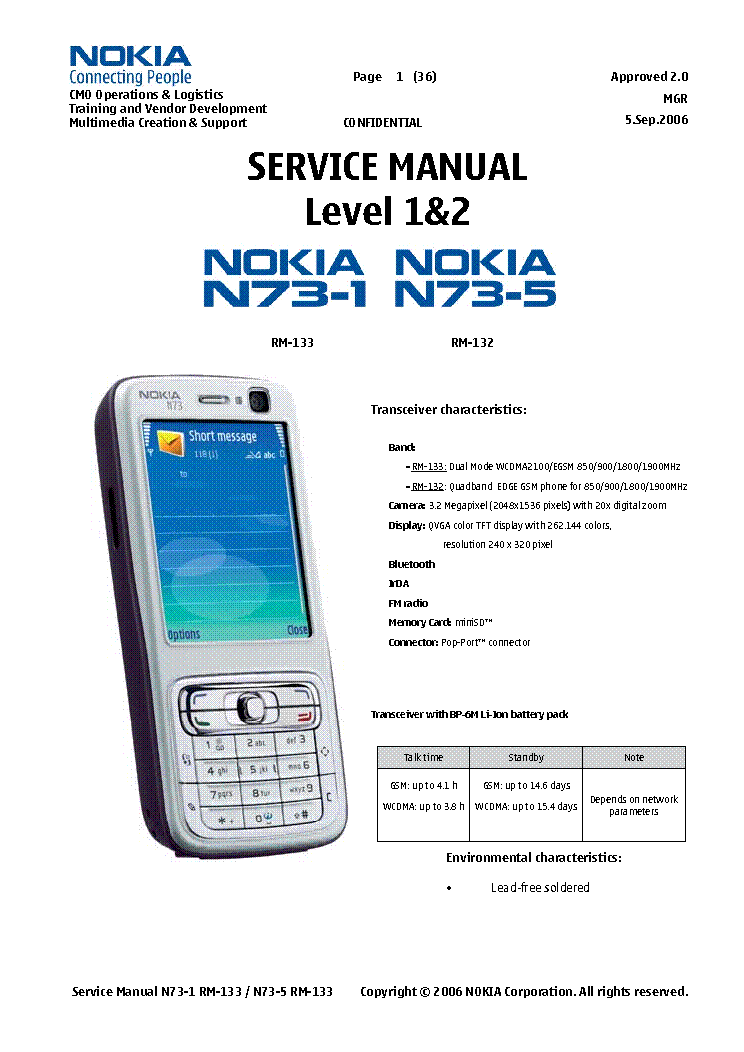 Nokia 5230 Service Manual Level 3