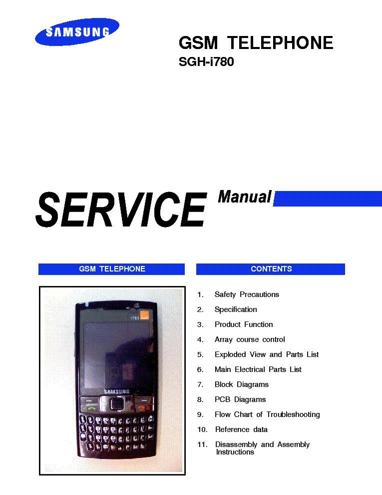 SAMSUNG SGH-F250 SERVICE MANUAL Service Manual free download