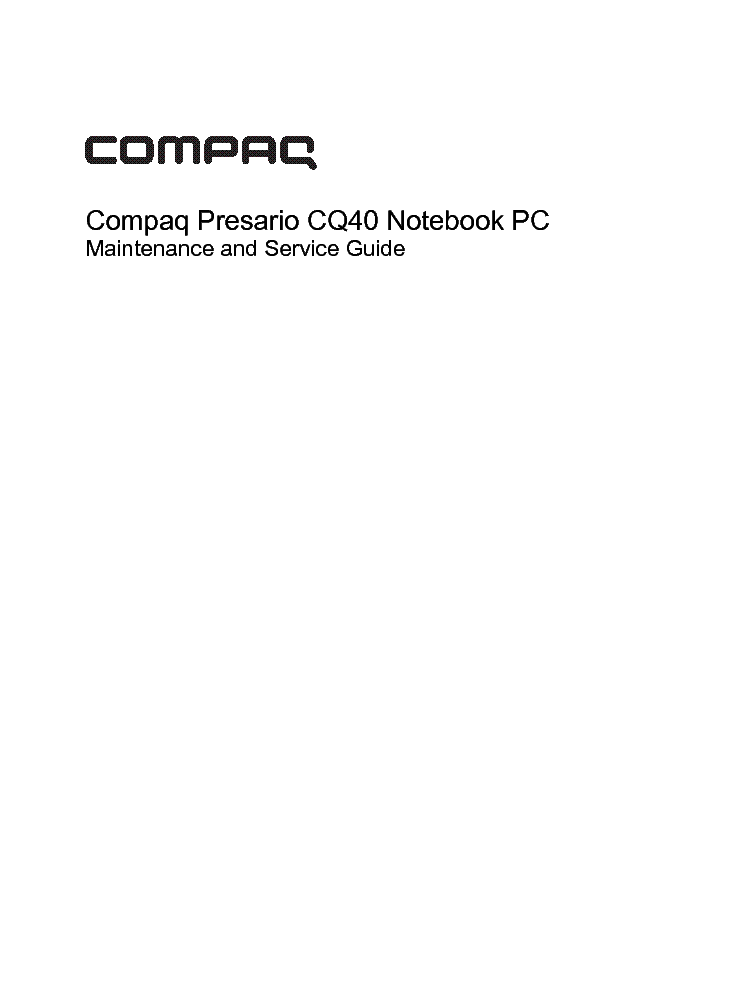 repair guide compaq