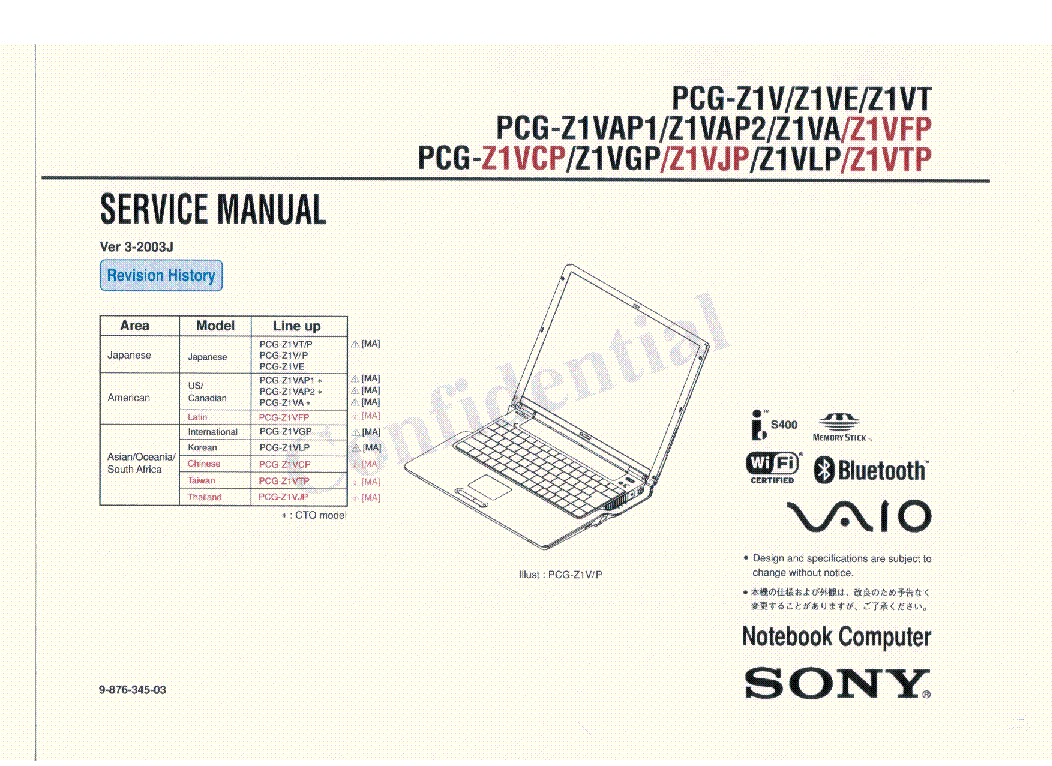 SONY VAIO PCG-Z1V SM