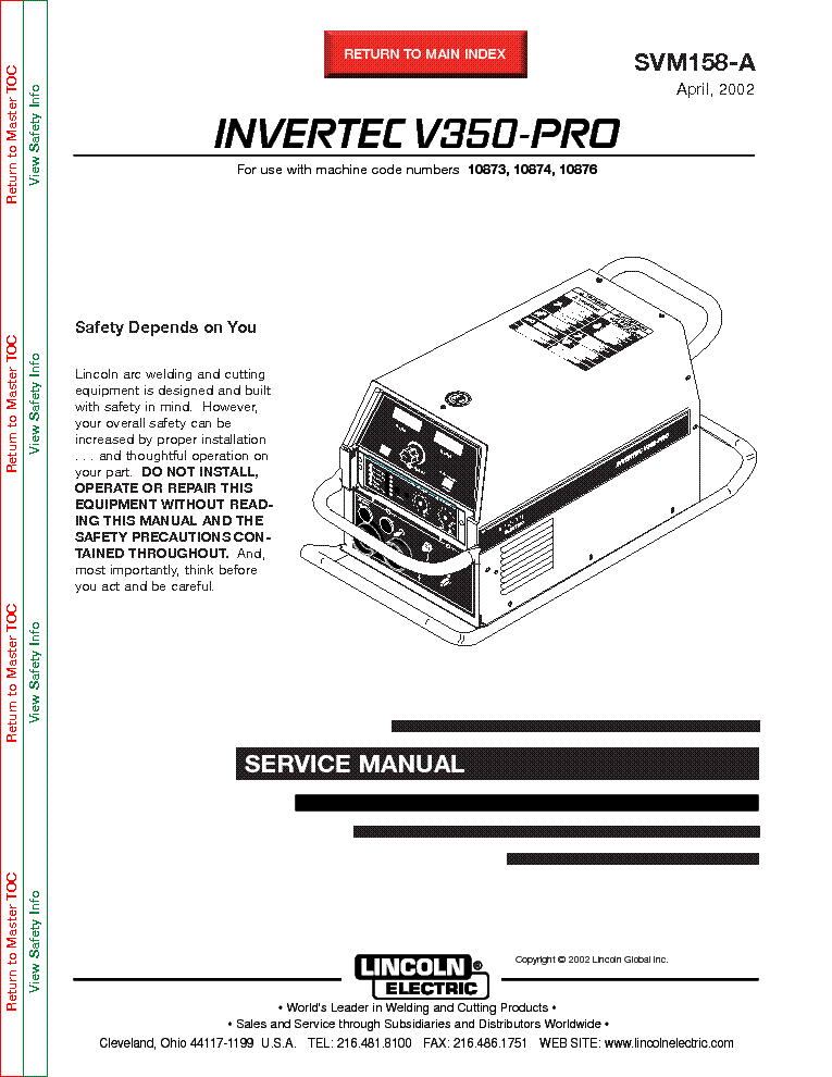 Invertec V350-pro  -  2