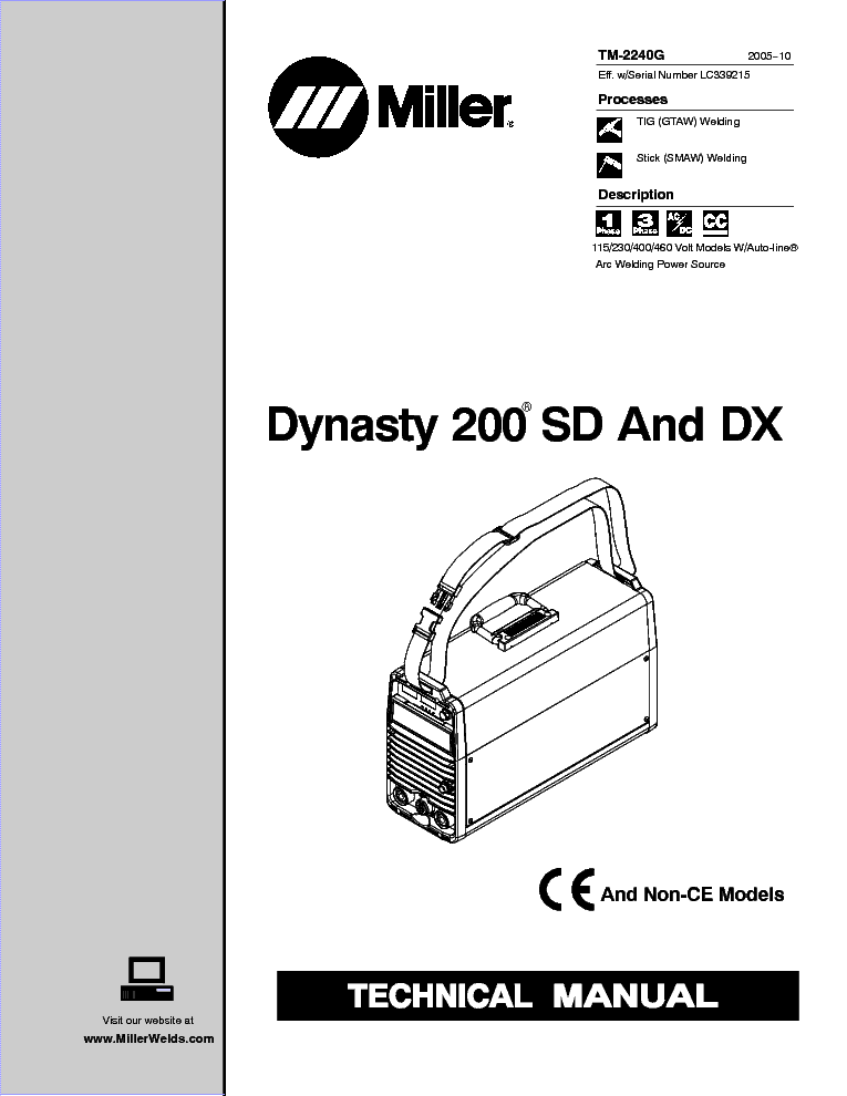 Miller Dynasty 200 User Manual - metalupload