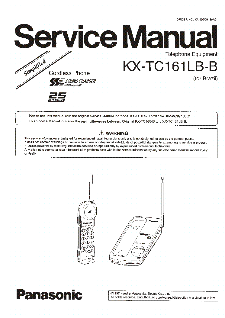 Инструкция телефон панасоник kx tc 162 b