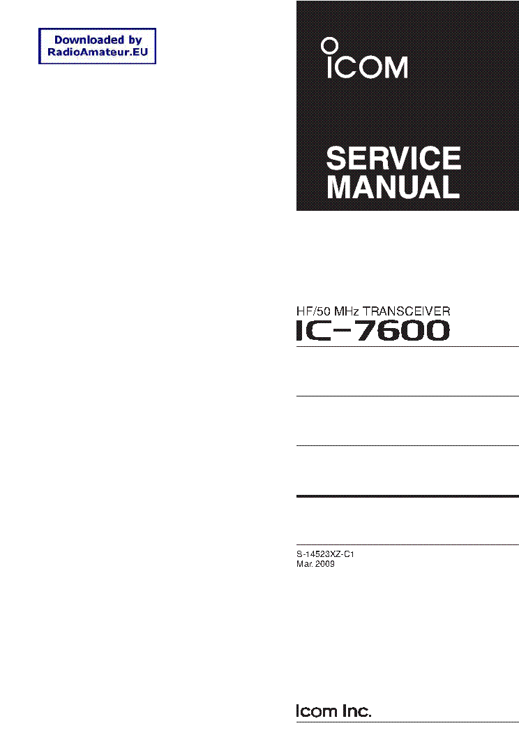 ICOM IC-271 Service Manual free download, schematics, eeprom, repair