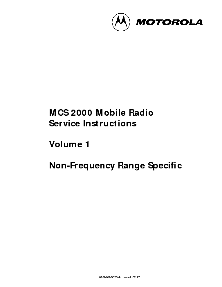 Motorola Mcs2000  -  9