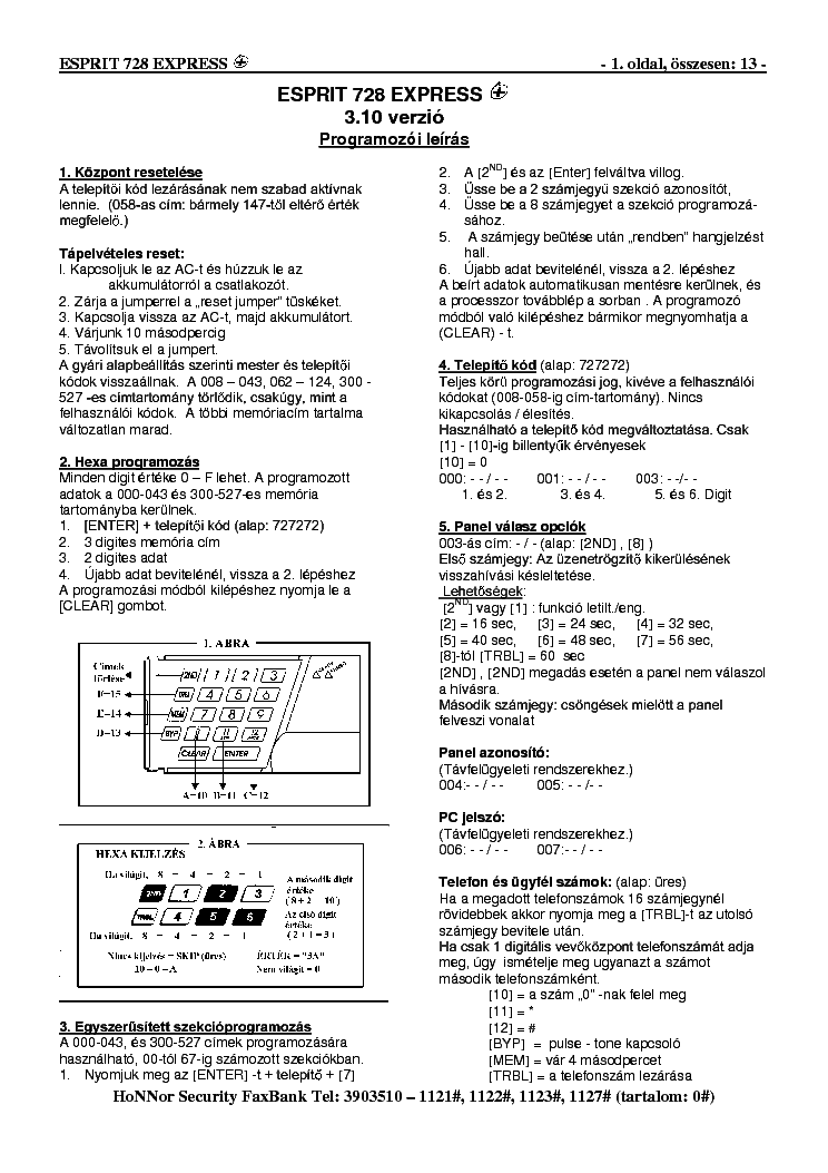 Paradox Esprit 737 Manual