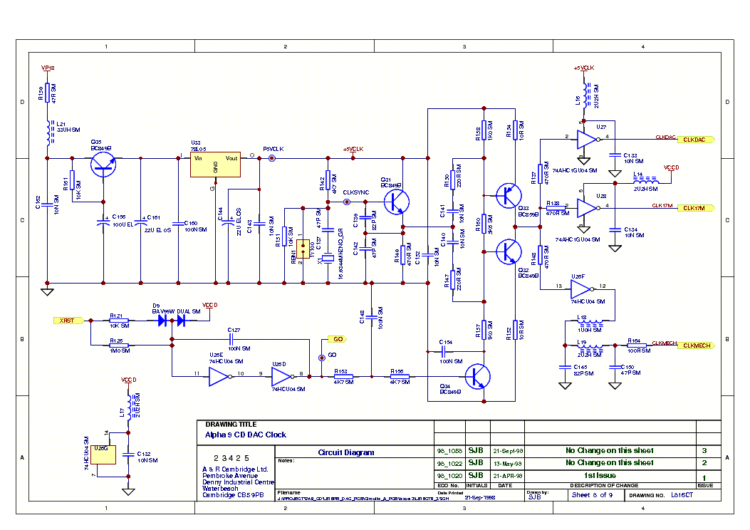 Arcam Alpha 8 Amplifier Service Manual