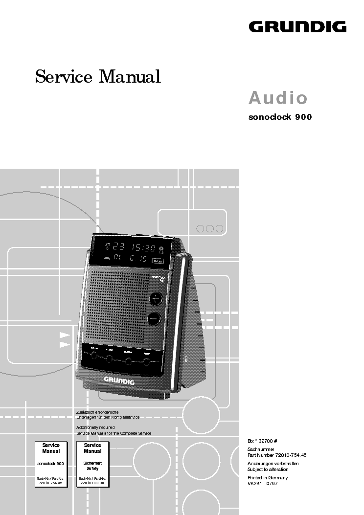 Grundig Sonoclock 890 Web Manual
