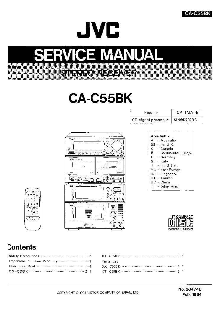 Jvc Rc-St3 Service Manual