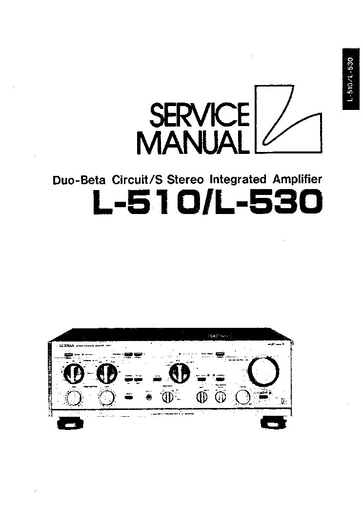 Luxman L230 Service Manual Free Download  Schematics