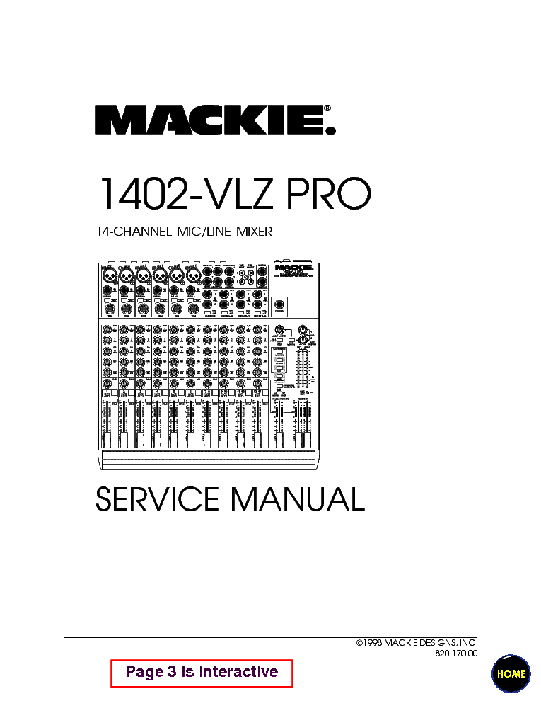 MACKIE SR1530 ACTIVE SPEAKER Service Manual download, schematics