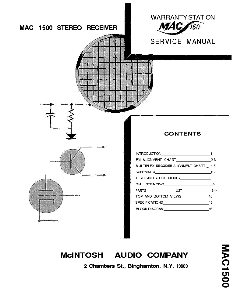 Mac 1500 Manual