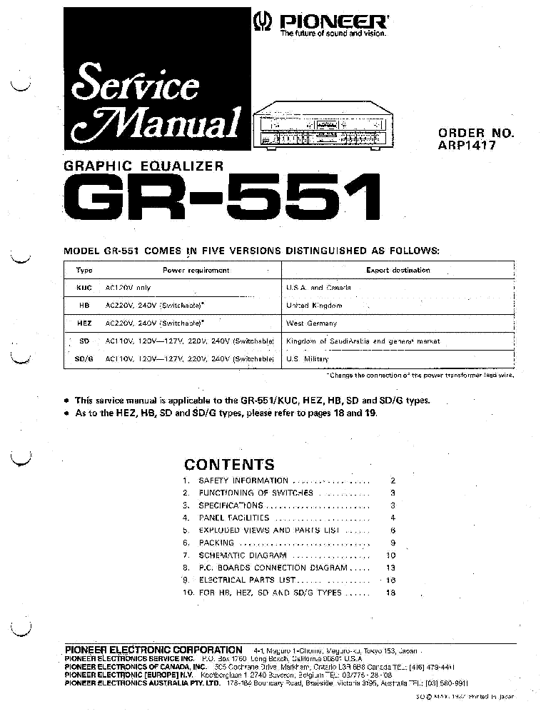 Pioneer gr-555   