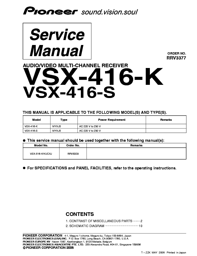  Pioneer Vsx-416 -  2
