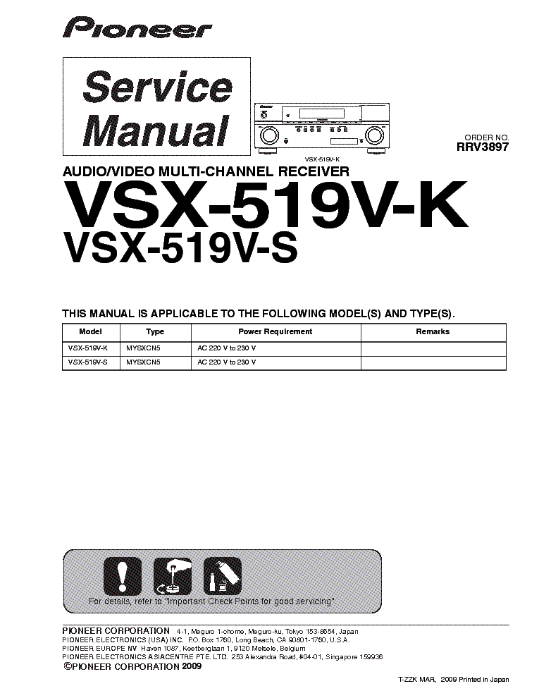 PIONEER DJM-800 P3-SM Service Manual download, schematics, eeprom
