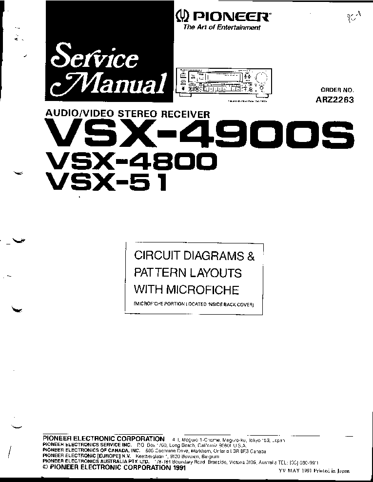 PIONEER PD-70 SCH Service Manual free download, schematics, eeprom