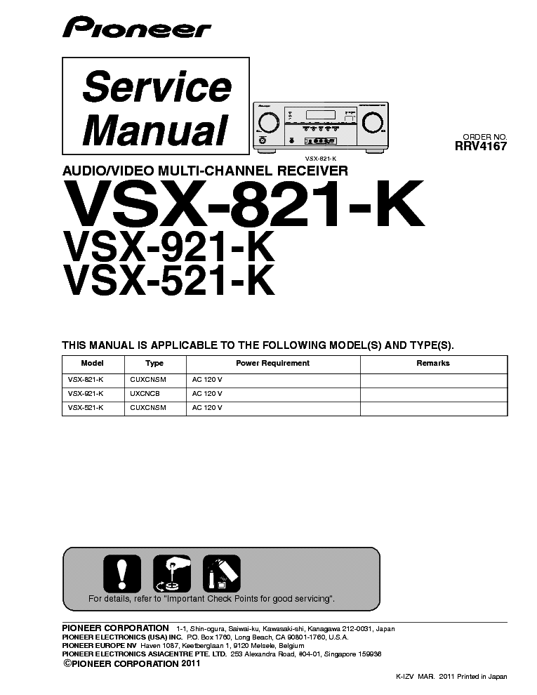  Pioneer Vsx 921 K img-1