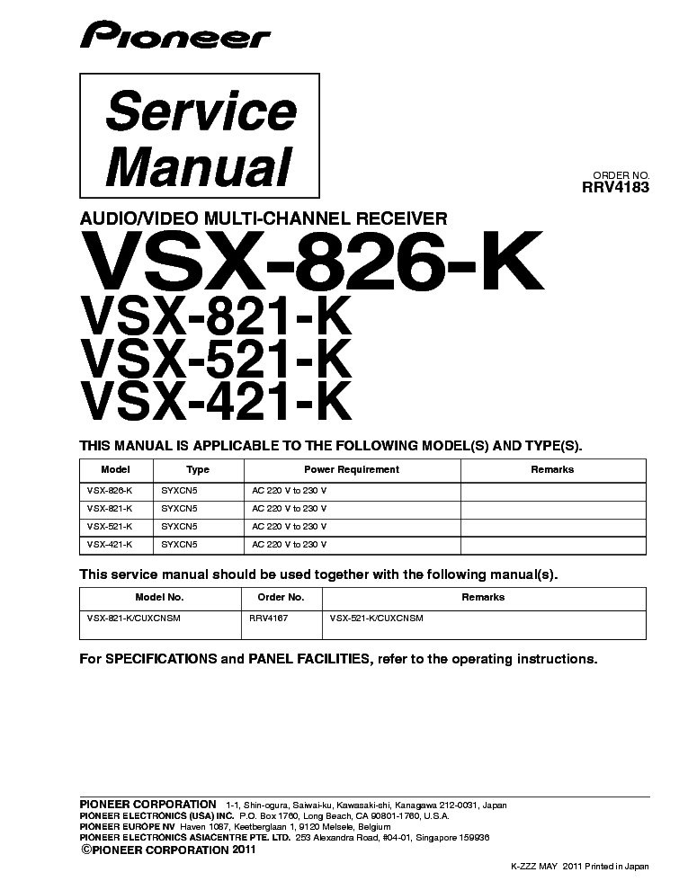 Pioneer Vsx 421-k  -  5