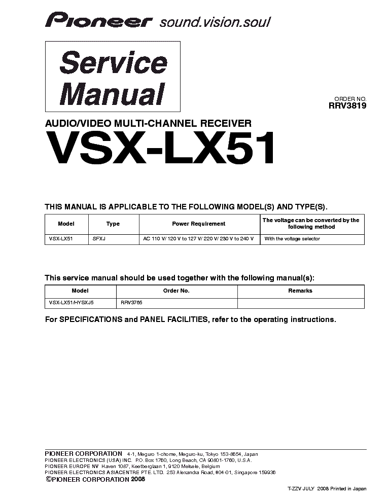 PIONEER C-90 Service Manual free download, schematics, eeprom, repair
