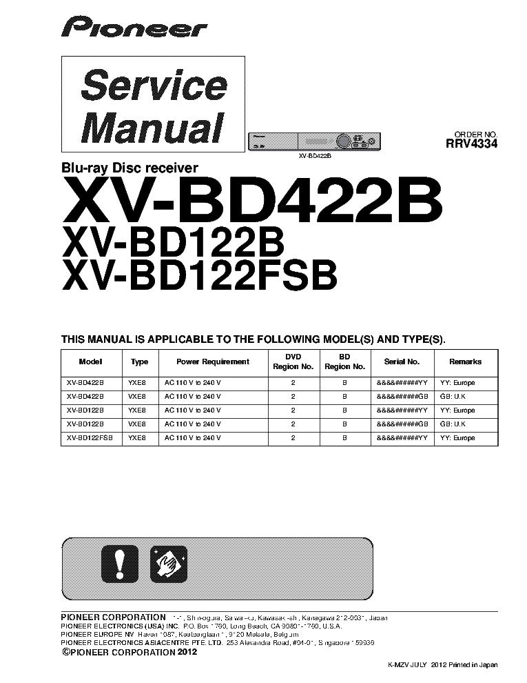Pioneer Xv-bd422b  -  3