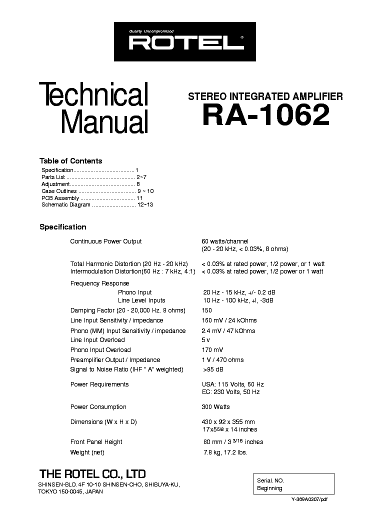 ROTEL RA-972 SM Service Manual free download, schematics, eeprom