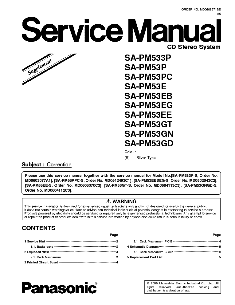 Panasonic Sa-vk540  -  4