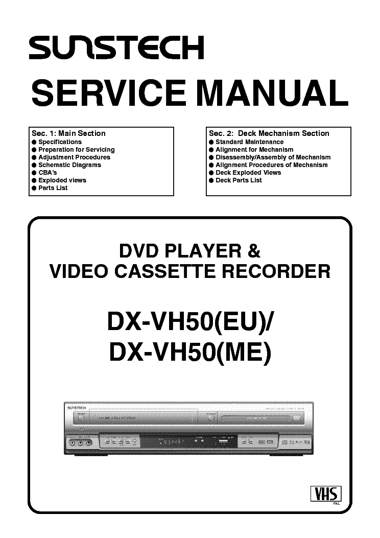 FUNAI COMBI-DPVR-7530 E8BA0ED Service Manual free download, schematics