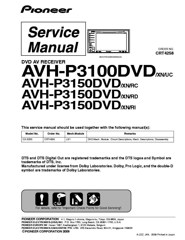  Pioneer Avh-p3100dvd -  2