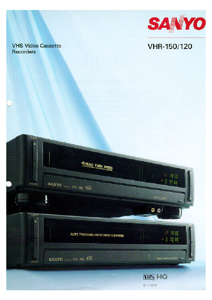 SANYO VHR-5080 VHR-5100 SERIES WITH P88 MECHANISM Service Manual