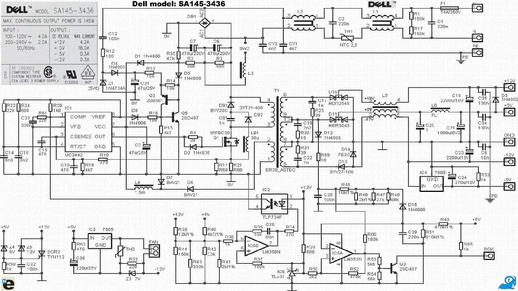 Power Supply: Power Supply Schematic